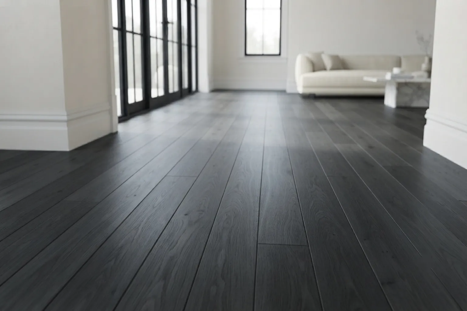 Wide plank timber floor pattern