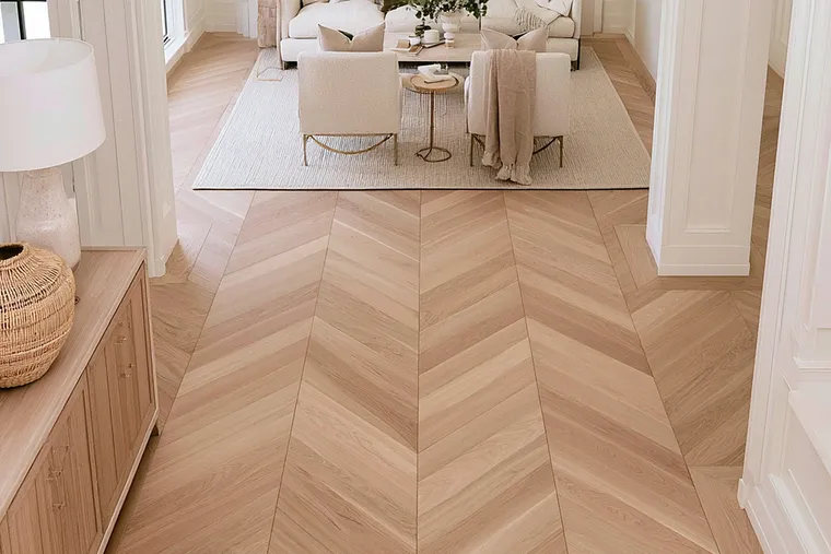 Mornington Residence, Chevron Installation